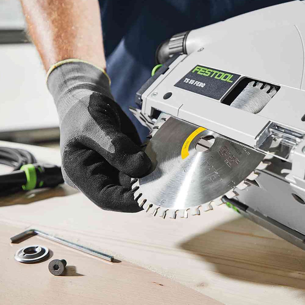 160mm Plunge Cut Circular Saw in Systainer with 1400mm Guide Rail TS 55F 577281 by Festool