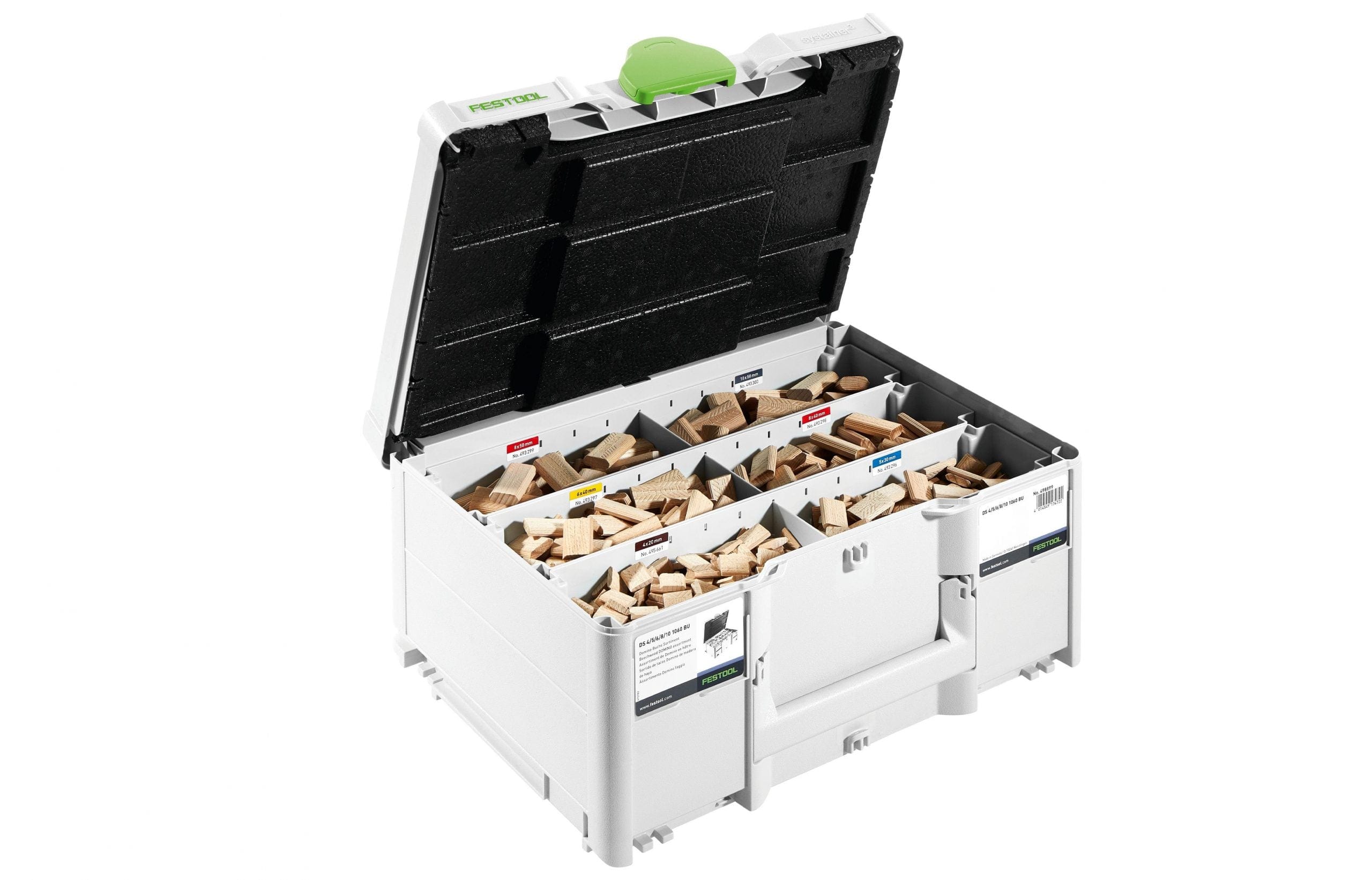 Domino Beech 4mm / 10mm Starter Systainer Set for DF 500 576794 by Festool