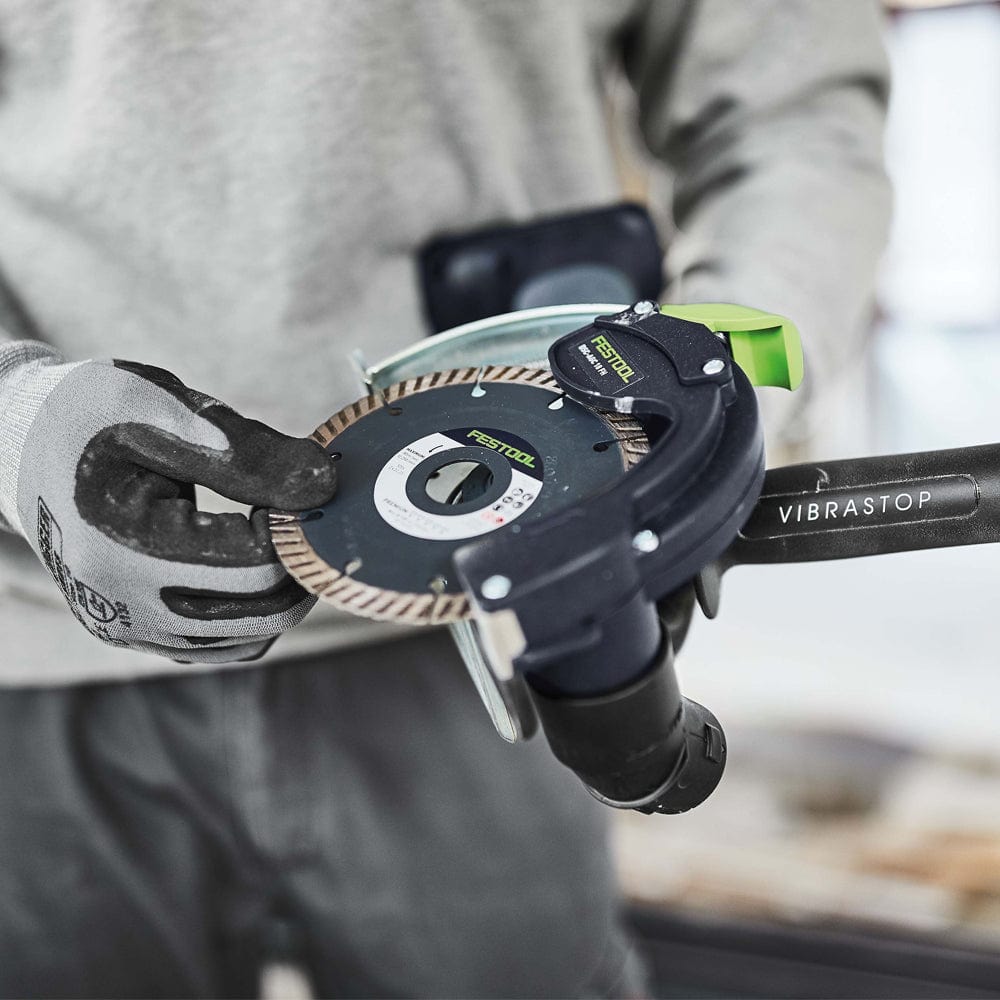 DSC-AGC 18V 125mm Cordless Freehand Diamond Cutting System 5.0Ah Bluetooth Set in Systainer 578297 by Festool