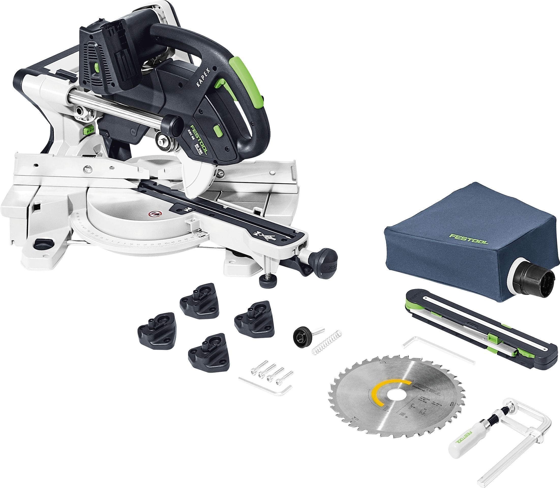 216mm 18V Cordless Slide Compound Mitre Saw KSC 60 EB-BASIC KAPEX 576847 by Festool