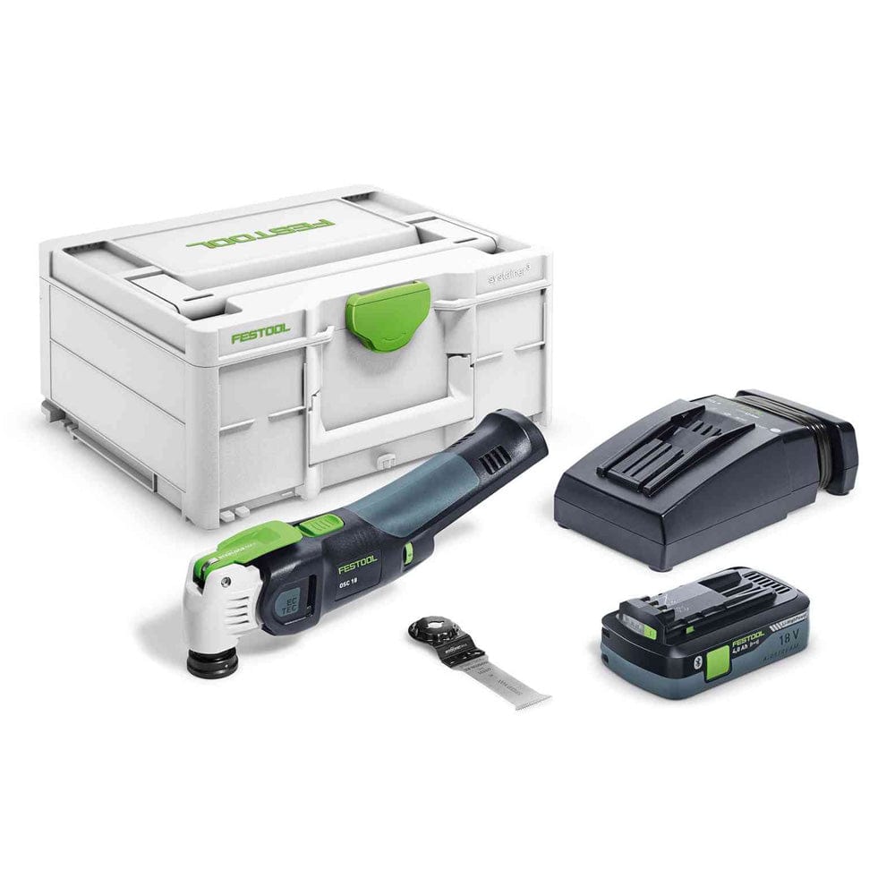 18V 4.0Ah Starlock Cordless Vecturo Oscillator Multi Tool High Power Bluetooth Set In Systainer 577130 by Festool