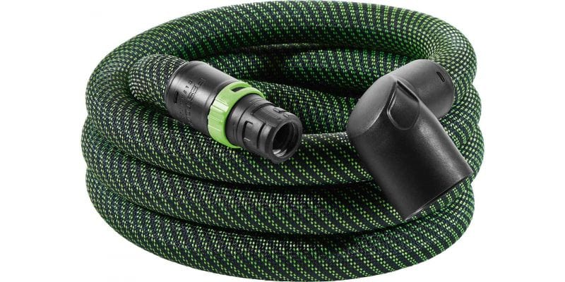 27 / 32mm x 3.5m with 90 Degree Angle Adaptor Anti Static Smooth Suction Hose 577161 by Festool