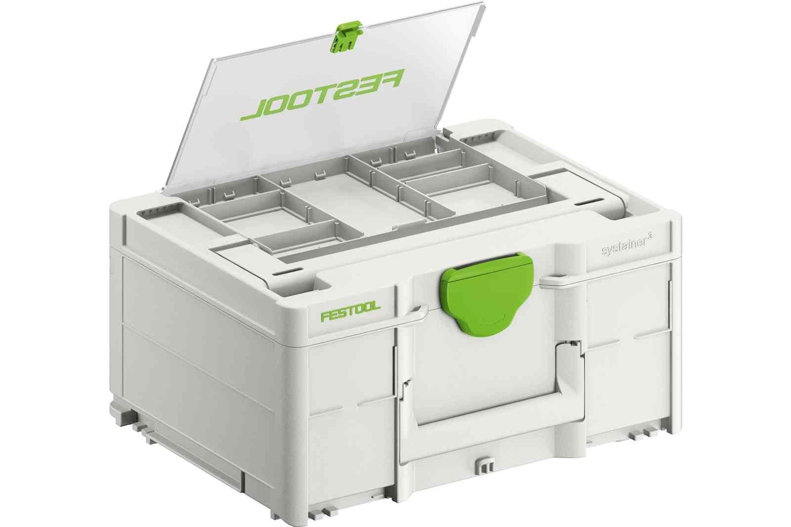 Systainer3 SYS 2 Medium 187mm x 396mm with Storage Lid 577347 by Festool