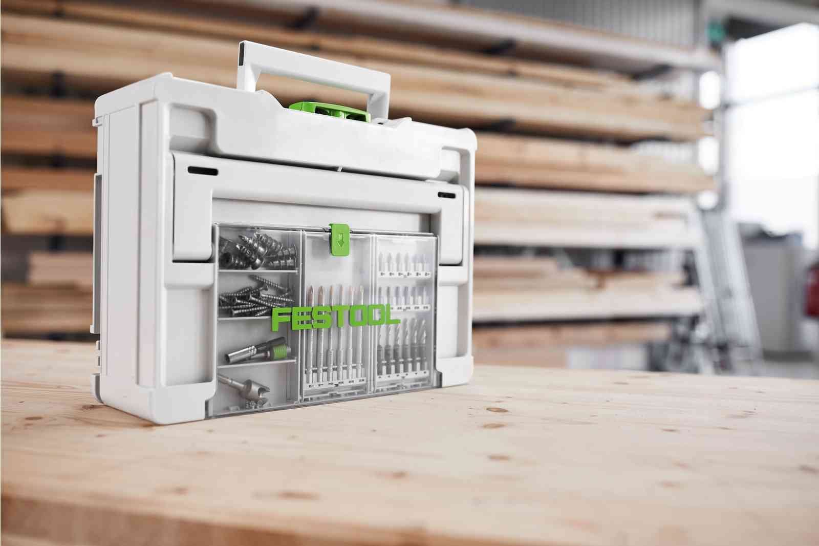 Systainer3 SYS 2 Medium 187mm x 396mm with Storage Lid 577347 by Festool