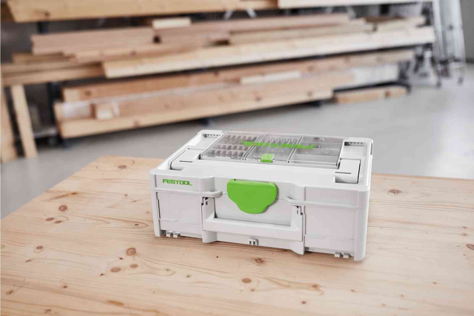 Systainer3 SYS 2 Medium 187mm x 396mm with Storage Lid 577347 by Festool