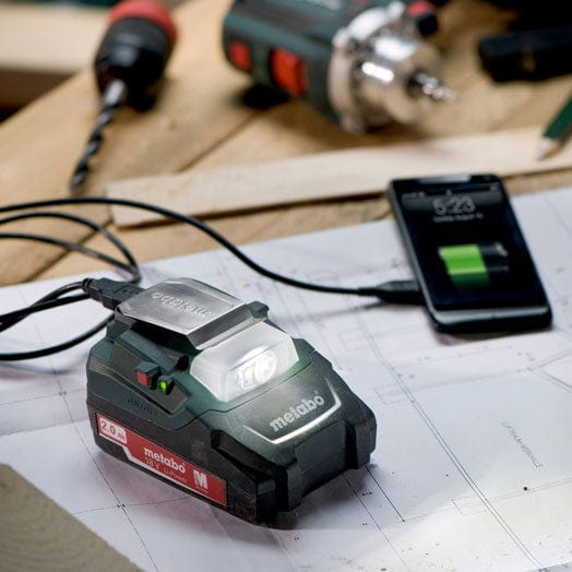 PA 14.4-18 LED-USB Cordless Power Adapter 600288000 by Metabo