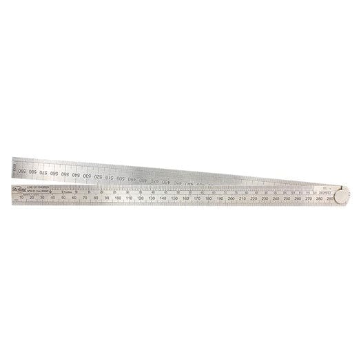 600mm (24") Stainless Steel Metric Folding Ruler 6060R by Sterling