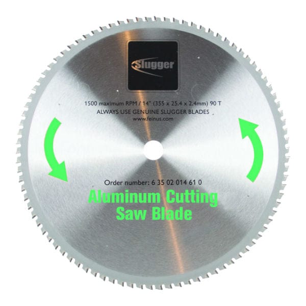 355mm (14") x 25.4 x 2.4mm x 80T Aluminium Cold Metal Cutting Saw Blade 63502014610 by Slugger