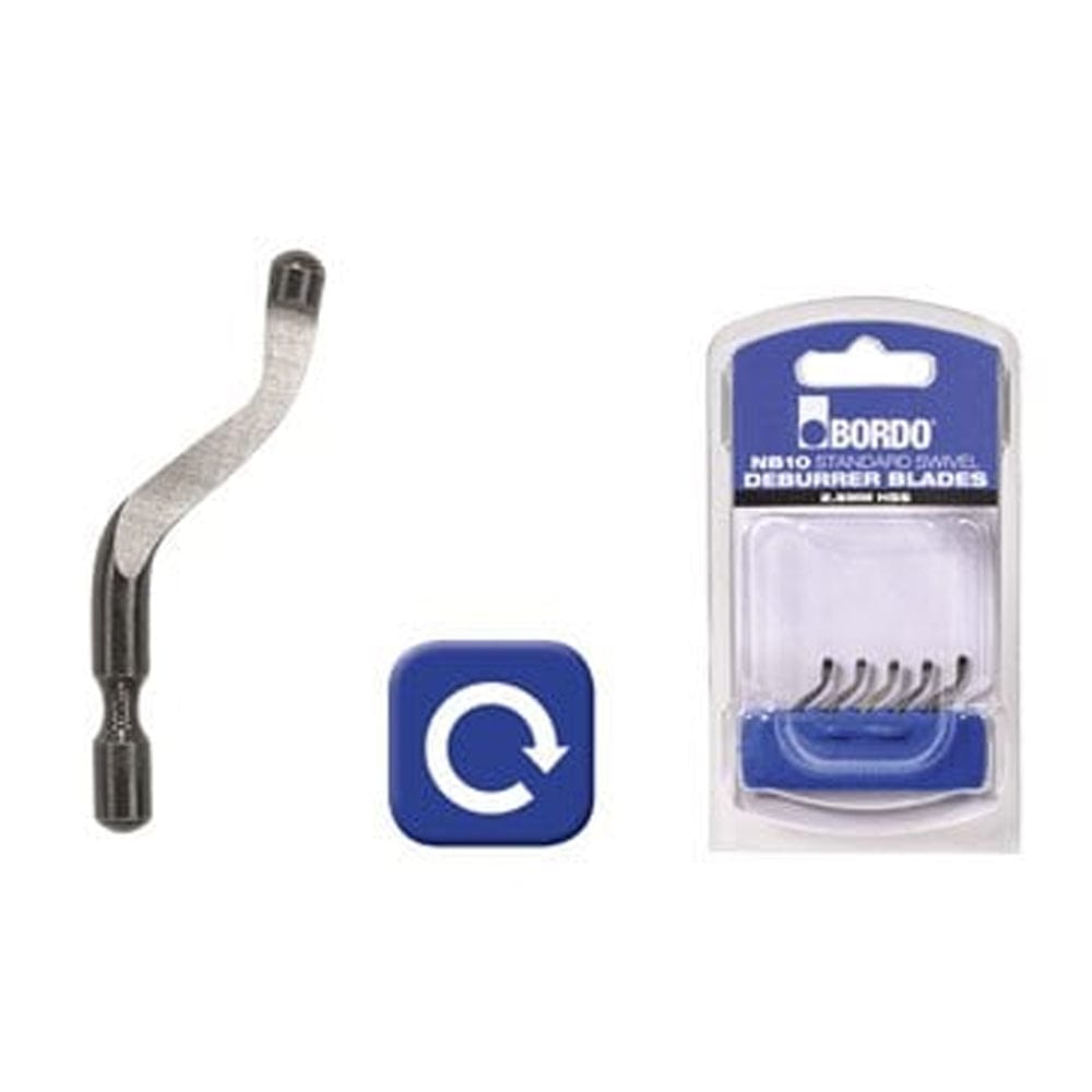 Deburrer NB10 HSS Swivel Blade (5Pce) 6411-NB10S by Bordo
