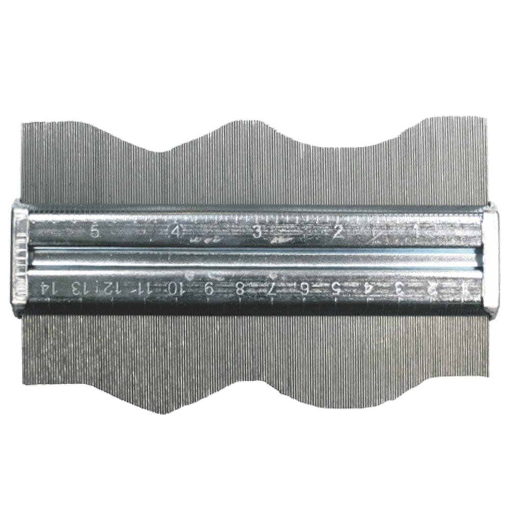 150mm (6") Metal with Stainless Steel Pins Contour Gauge 6483 by T&E