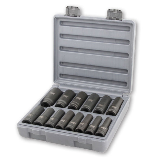 13Pce 1/2" Drive 7/16" - 1-1/4" Deep Impact Socket Set 72503 by Typhoon Tools