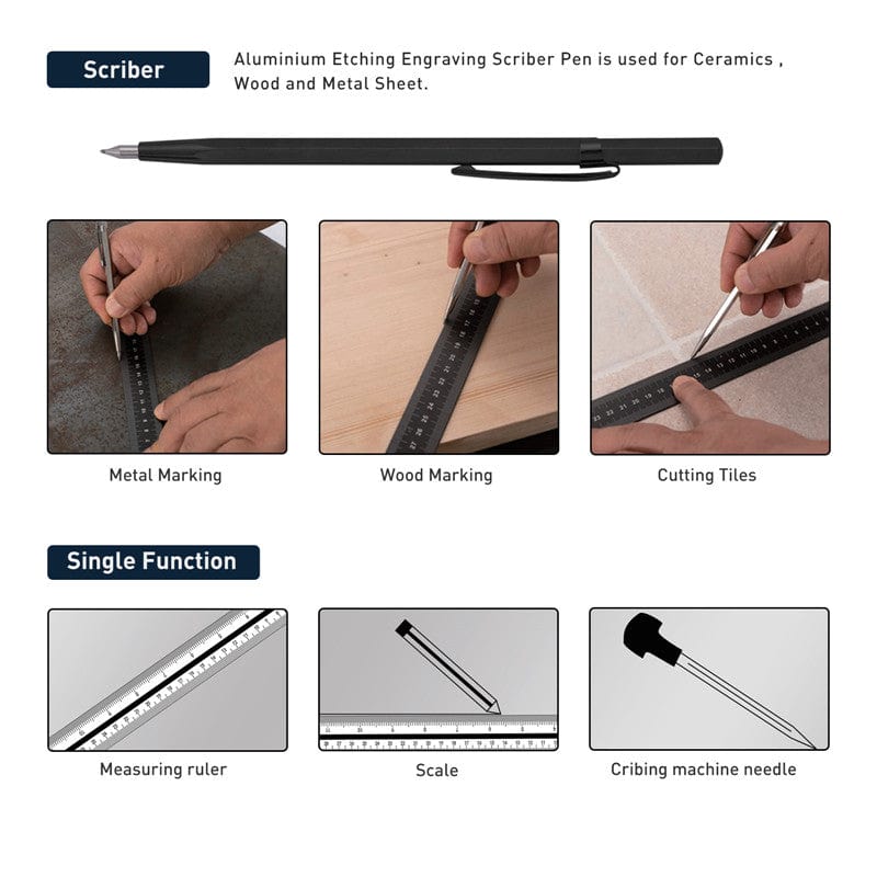 Precision Layout & Marking 5Pce Metric Gift Box Set 1804-1405 by Dasqua