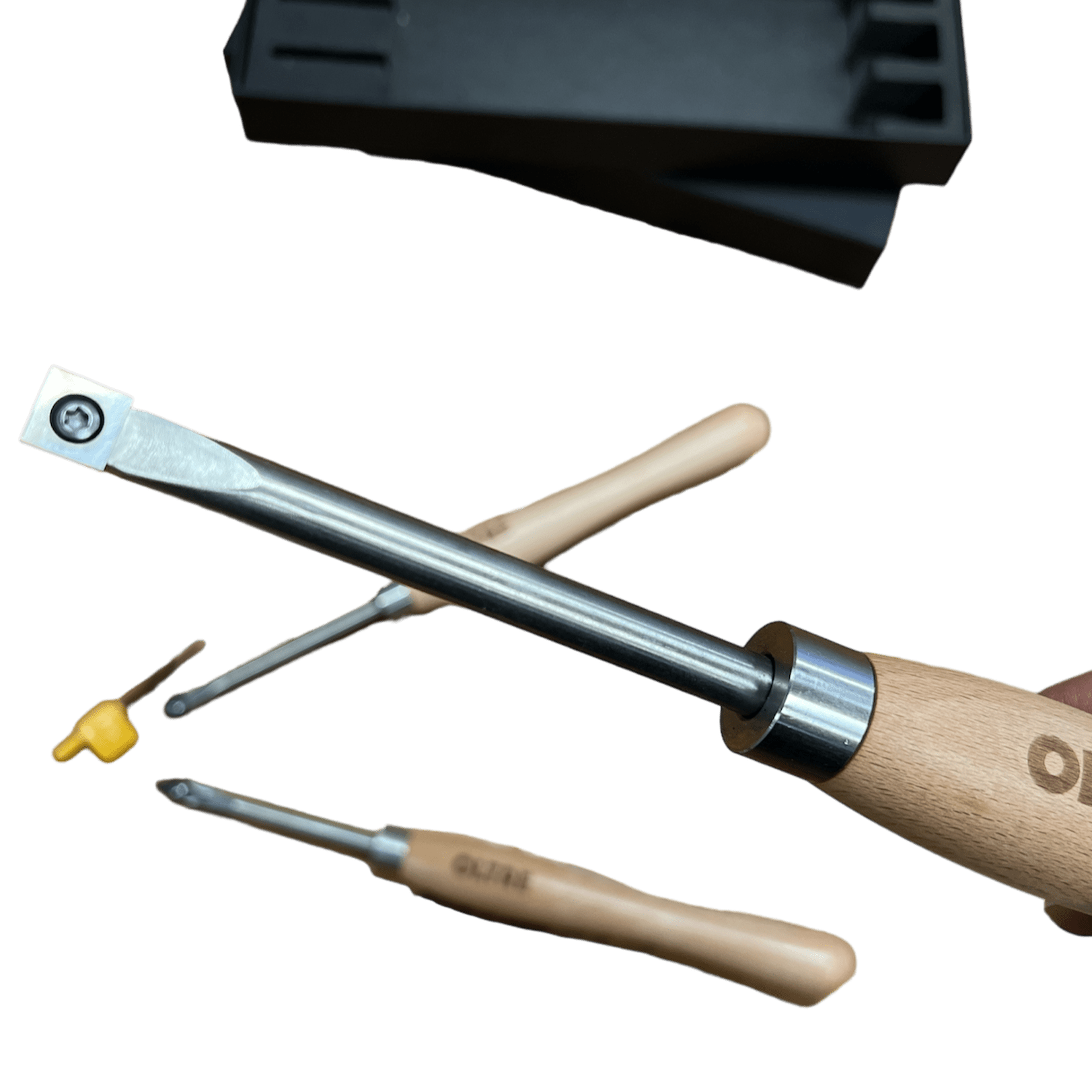 3Pce Woodturning Tool System & Carbide Insert Cutters by Oltre