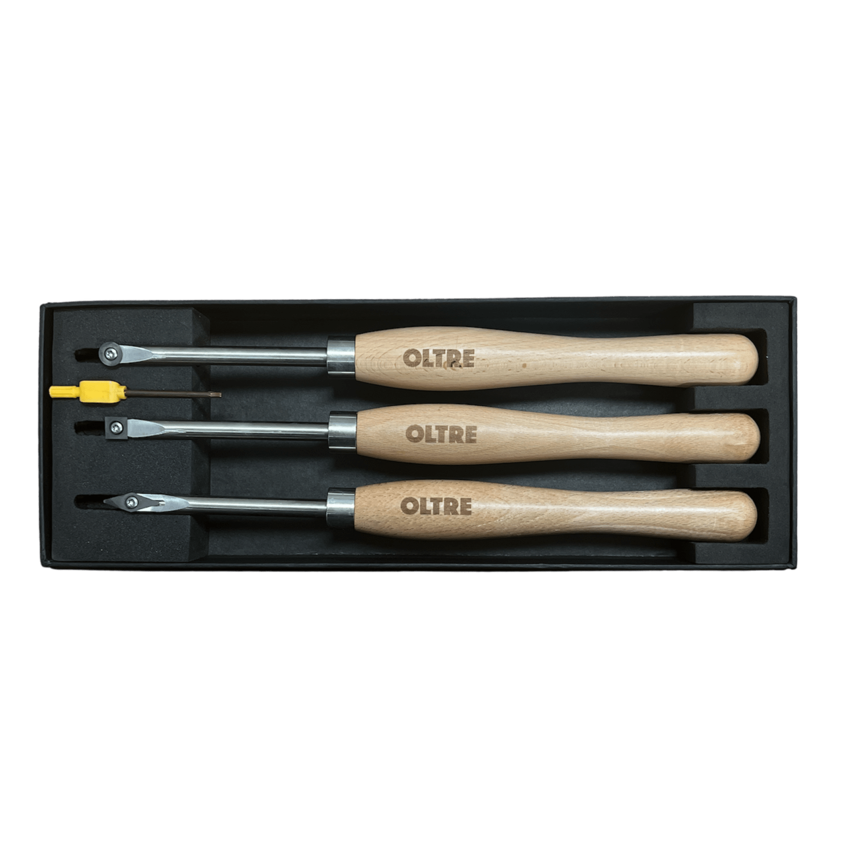 3Pce Woodturning Tool System & Carbide Insert Cutters by Oltre