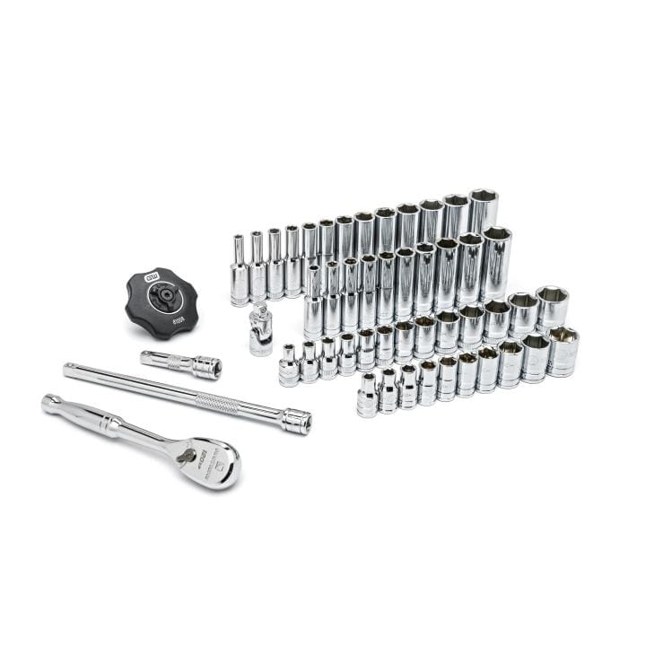 51 Pc 1/4" Drive 6 Point 120XP™ Standard & Deep SAE/Metric Mechanics Tool Set 80300P by GEARWRENCH