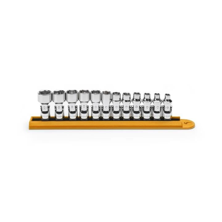 12 Pc 1/4" Drive 6 Point Flex Metric Socket Set 80311 by GEARWRENCH