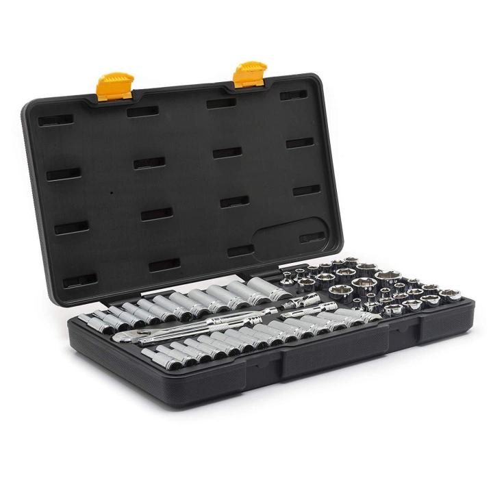 56 Pc 3/8" Drive 6 Point 120XP™ Standard & Deep SAE/Metric Mechanics Tool Set 80550P by GEARWRENCH