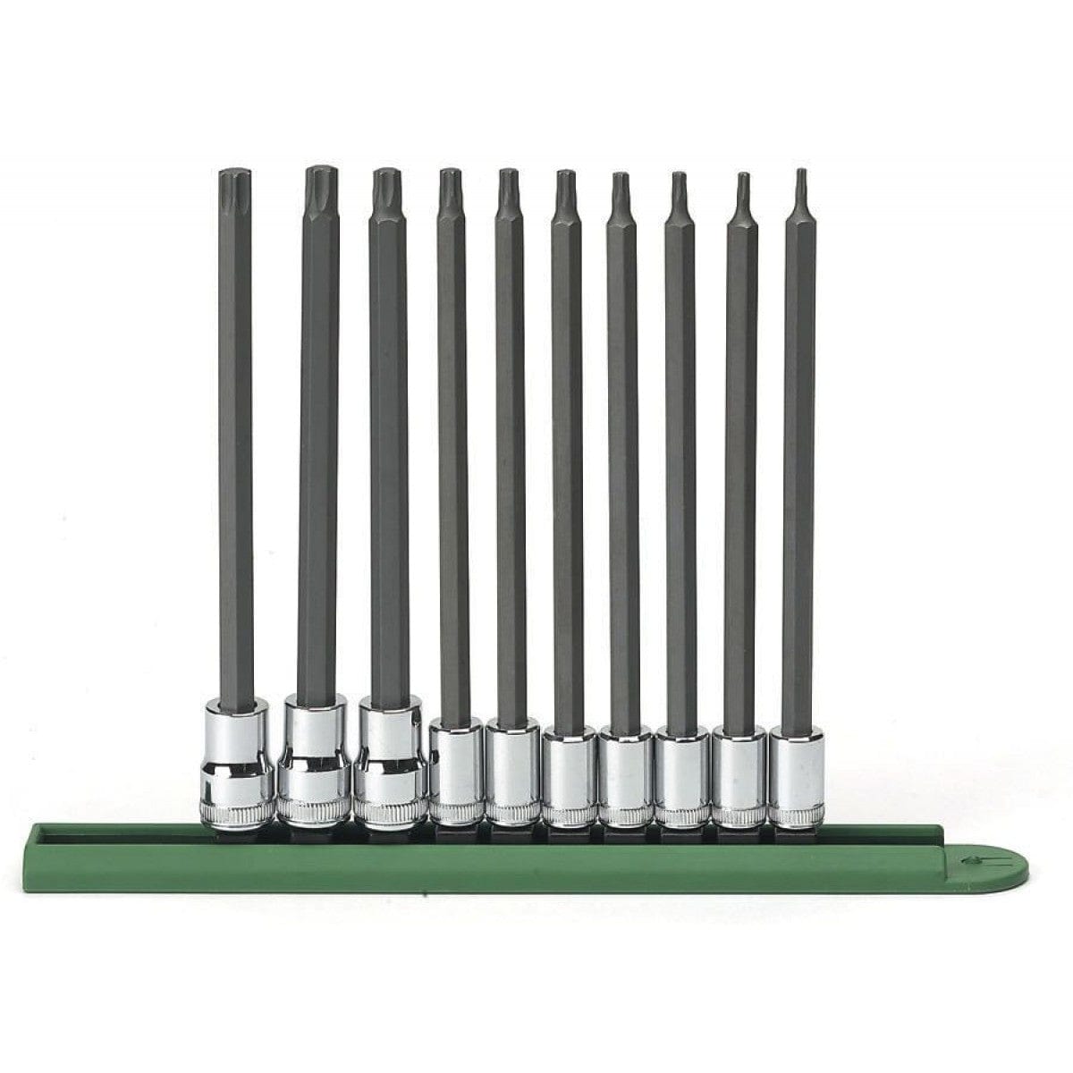 10Pce 1/4" & 3/8" Drive Long Torx® Bit Socket Set 80588 by GEARWRENCH