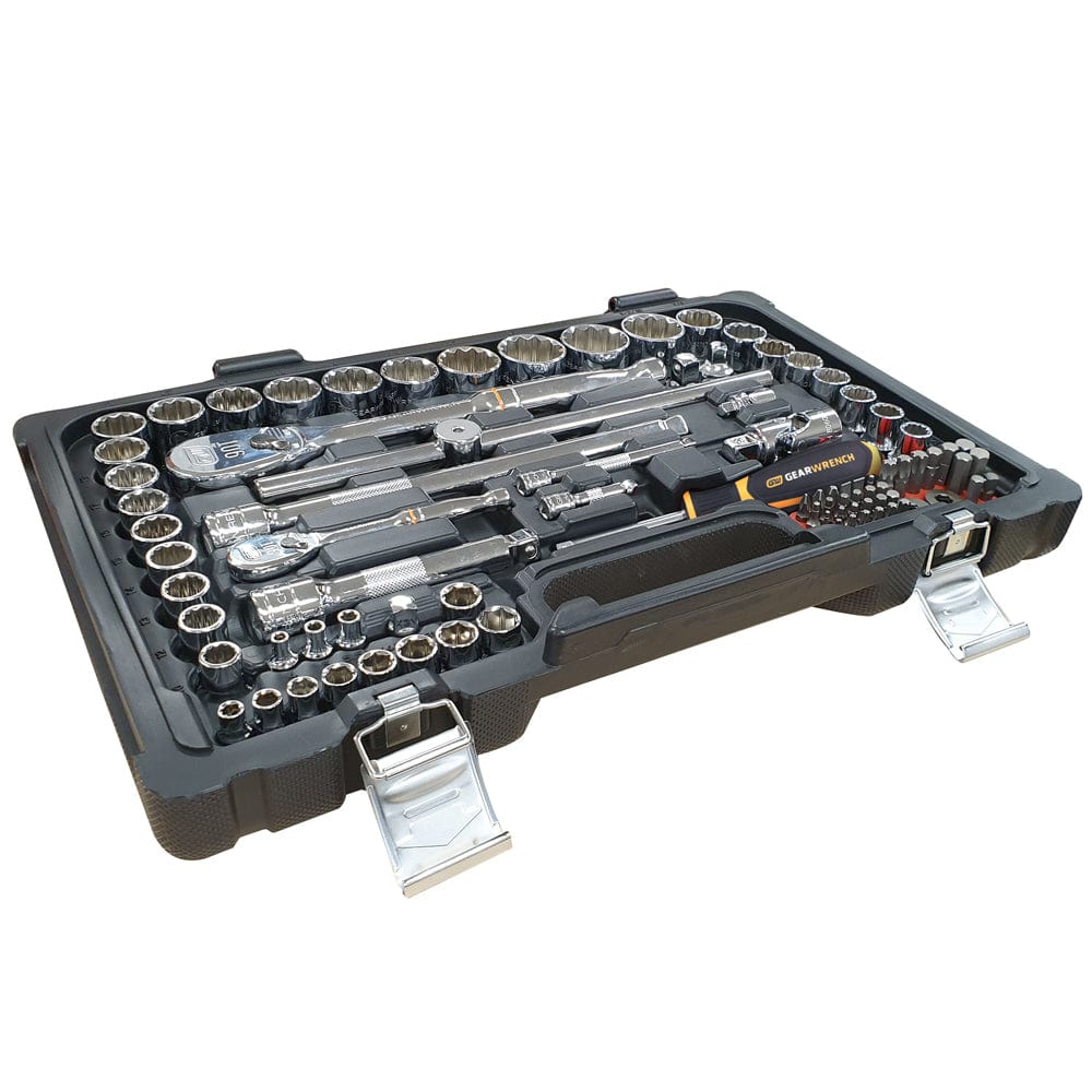 111Pce Metric / SAE Socket Set & Reversible Metric Ratcheting Wrench Set 83069 by GEARWRENCH