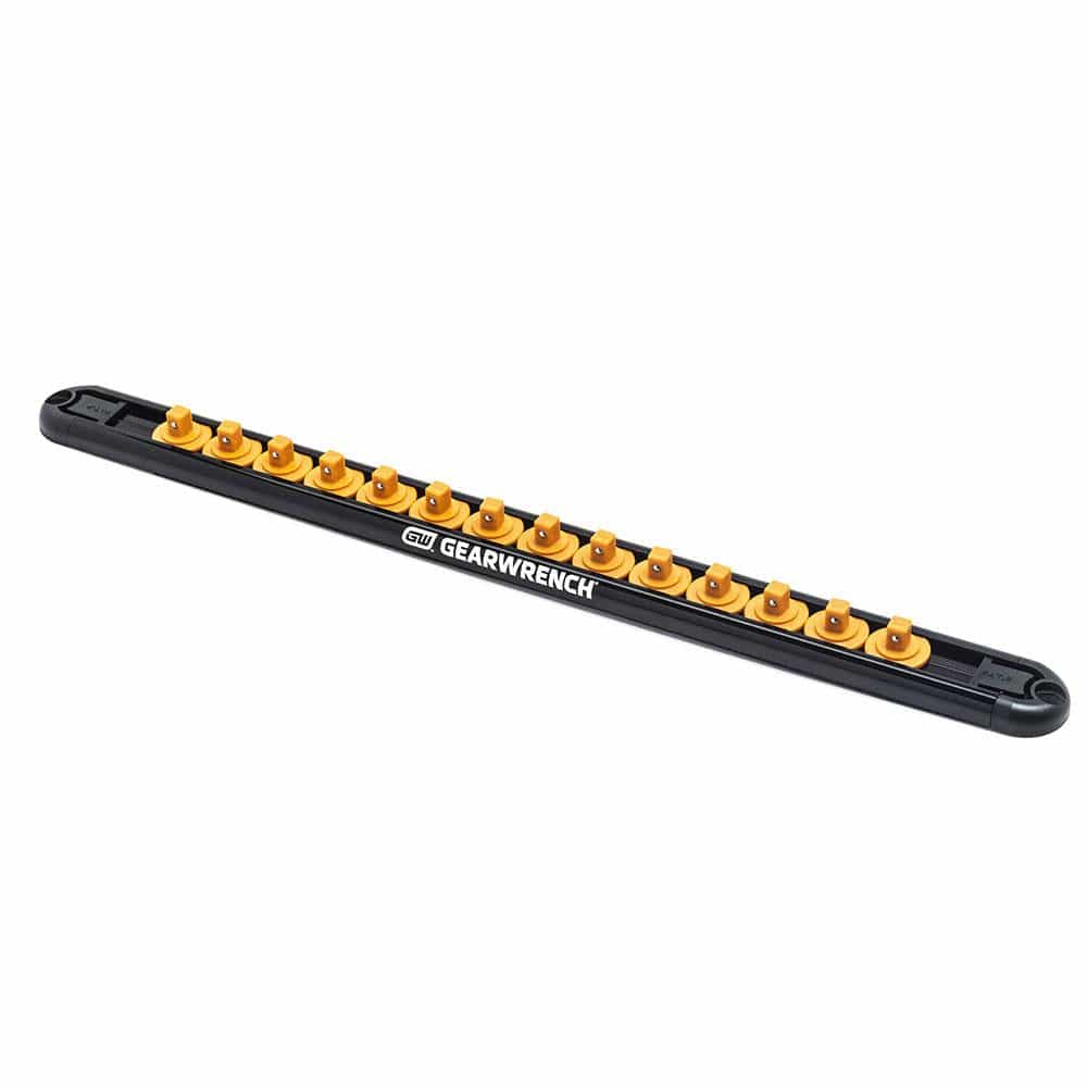 3/8" Drive Socket Rail including 14 Clips 83127 by GEARWRENCH