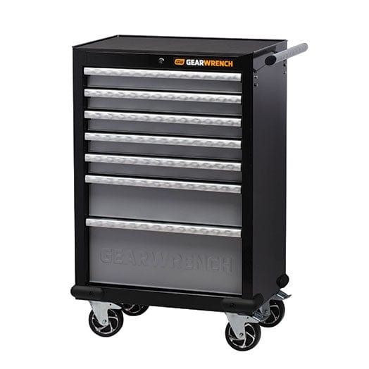 GEARWRENCH 7 Drawer Black / Silver XL Series Narrow 21" Roller Cabinet 83155N *Discontinued*