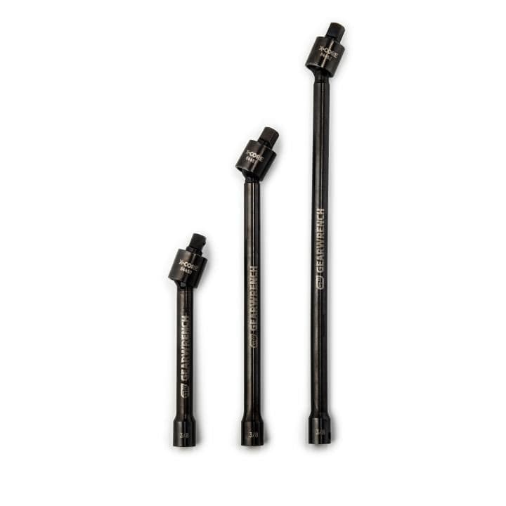 3Pc 3/8" Drive X-Core™ Pinless Universal Joint Impact Extension Set 6", 9" & 12" 84453 by GEARWRENCH