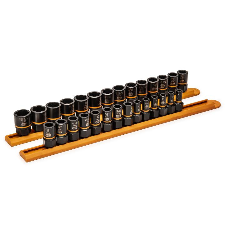 28 Pc 1/4" & 3/8" Drive Bolt Biter™ Impact Extraction Socket Set 84784 by GEARWRENCH