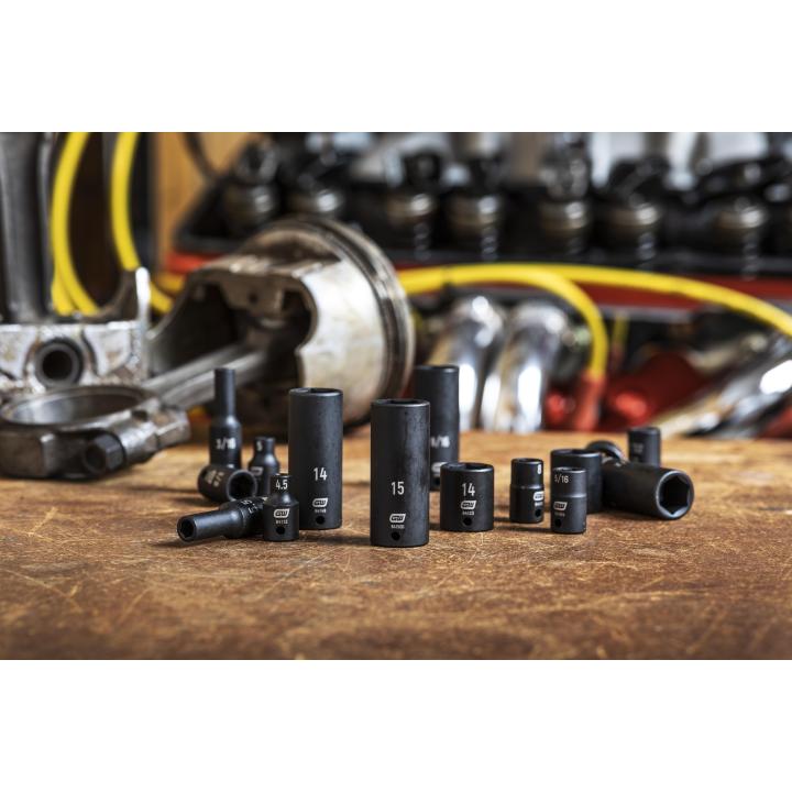 48 Pc 1/4” Drive 6 Point Standard & Deep Impact Metric & SAE Socket Set 84902 by GEARWRENCH