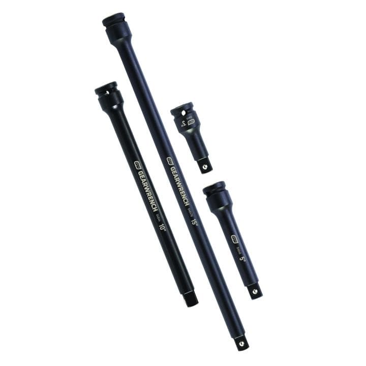 4 Pc 1/2" Drive Impact Extension Set 3", 5", 10" & 15" 84950N by GEARWRENCH