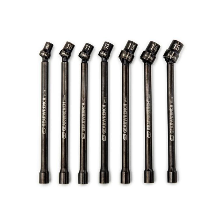 7 Pc 3/8" Drive 6 Point X-Core™ Pinless Universal Impact Metric Extension Socket Set 84980 by GEARWRENCH