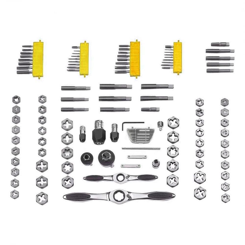 114Pce Metric + Imperial Ratcheting Tap & Die Set 82812 by GEARWRENCH