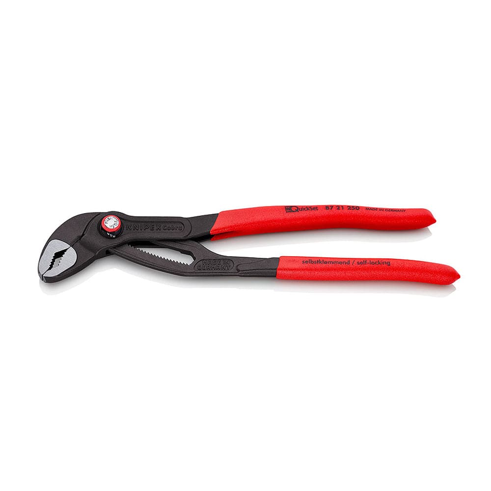 250mm Cobra® QuickSet Hightech Water Pump Pliers 8721250 by Knipex
