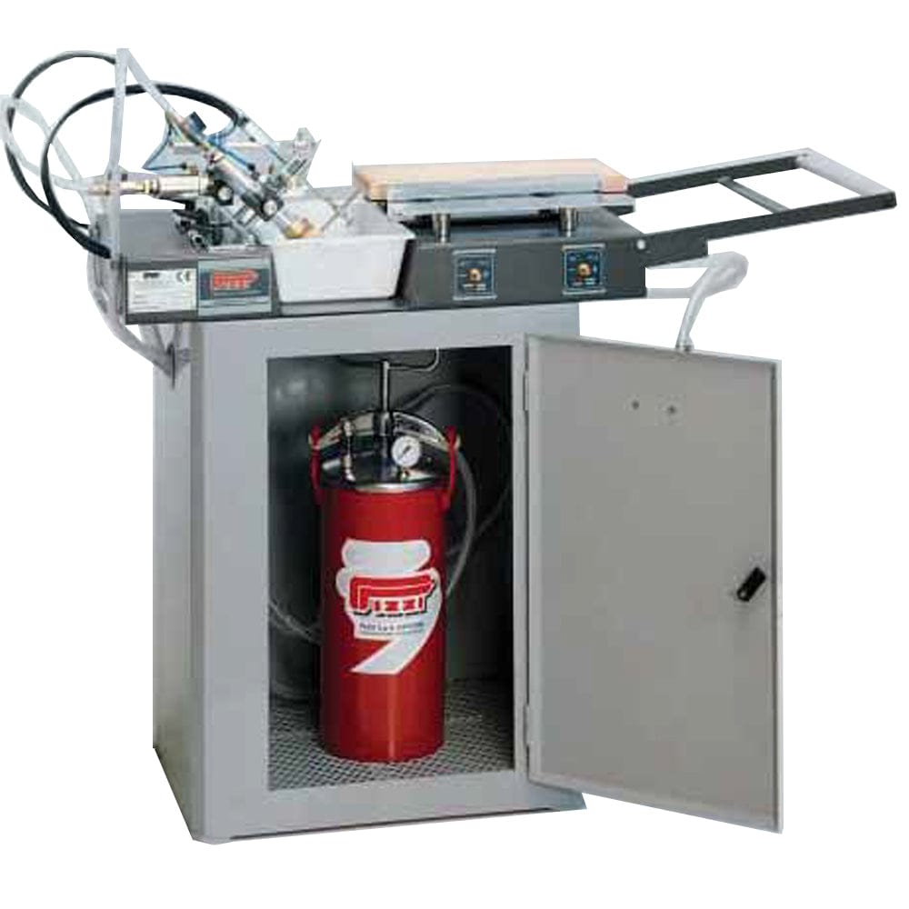 Semi Automatic Glue Spreading Machine with Two Heads for Profiles and Joints 9033 by Pizzi