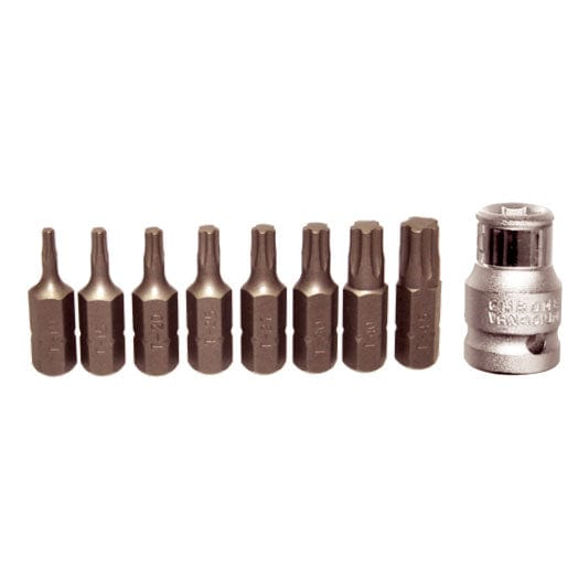 9Pce 5 Point Torx Plus Bit Set 91124 by T&E Tools