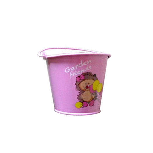 Kids Pink Steel Bucket 98626 by Garden & Friends