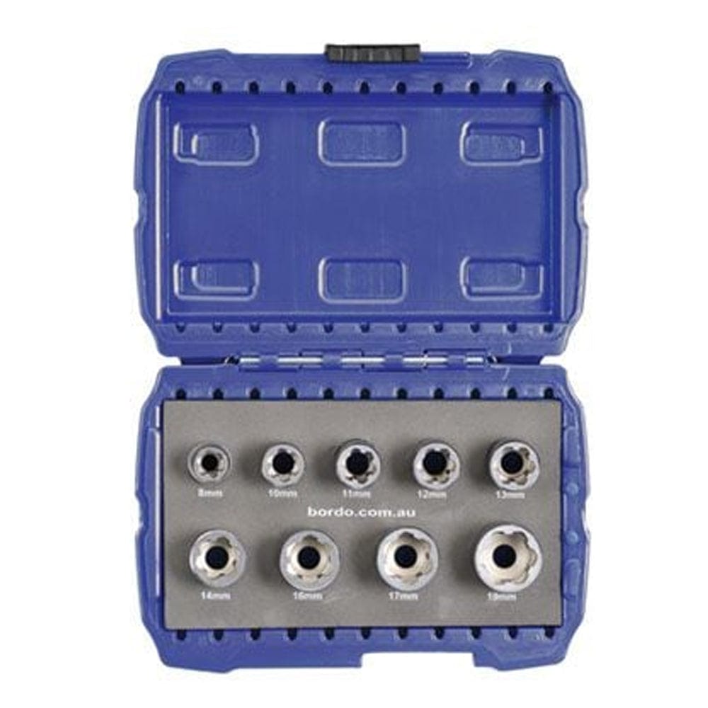 Nut & Bolt Extractor Set 3/8" Drive 9Pce Impact Rated 9905-S1 by Bordo