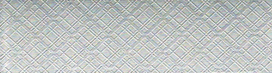 1m x 22mm x 1mm Irregular Rumbles Silver Aluminium Edging U/G A517 by Gildo Profilati