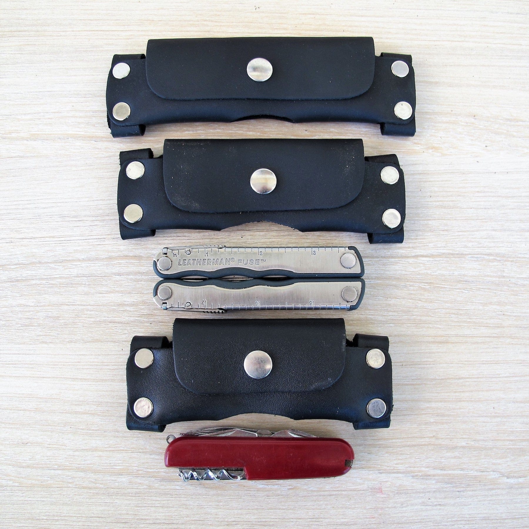 Trade Time Leather Pouch Knife 'Along The Belt'