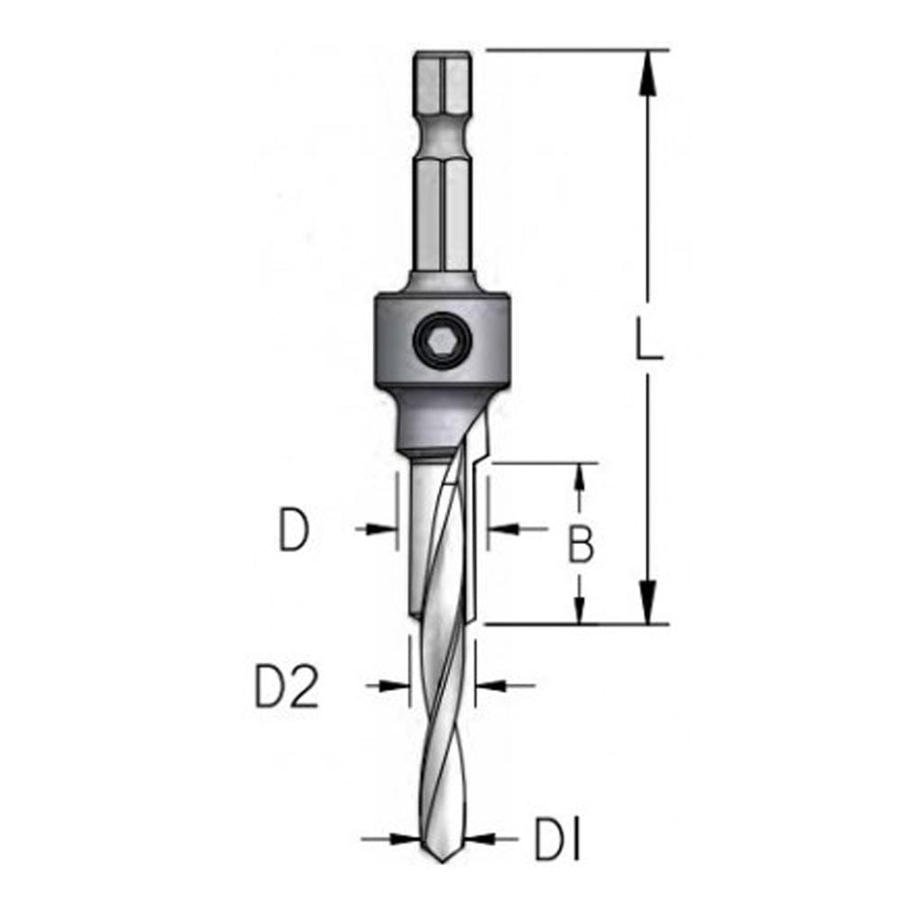 WPW 5-10mm Stepped Drill Bit for Laminated Chipboard (3 Steps) ASD0704D