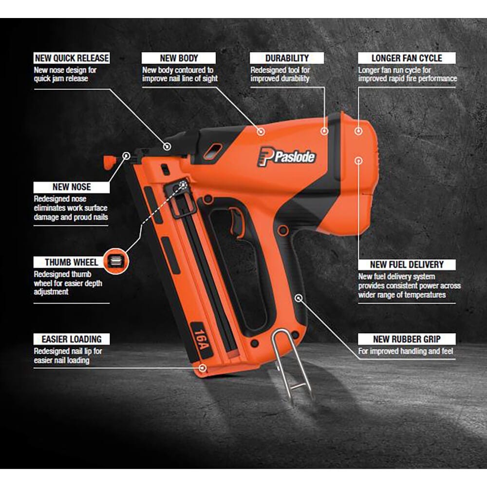 Impulse TrimMaster Cordless Angle Brad Nail Gun Kit B20722 by Paslode