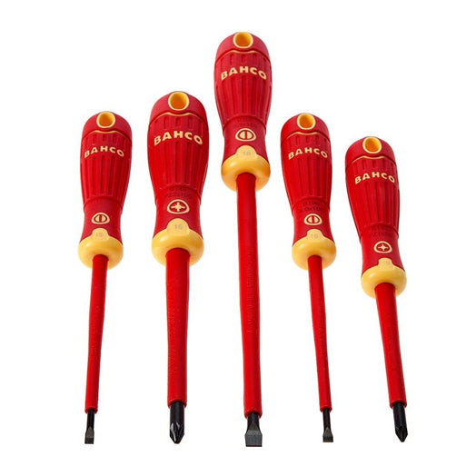 5Pce 1000V Electricians Insulated Screwdriver Set B220.005 by Bahco
