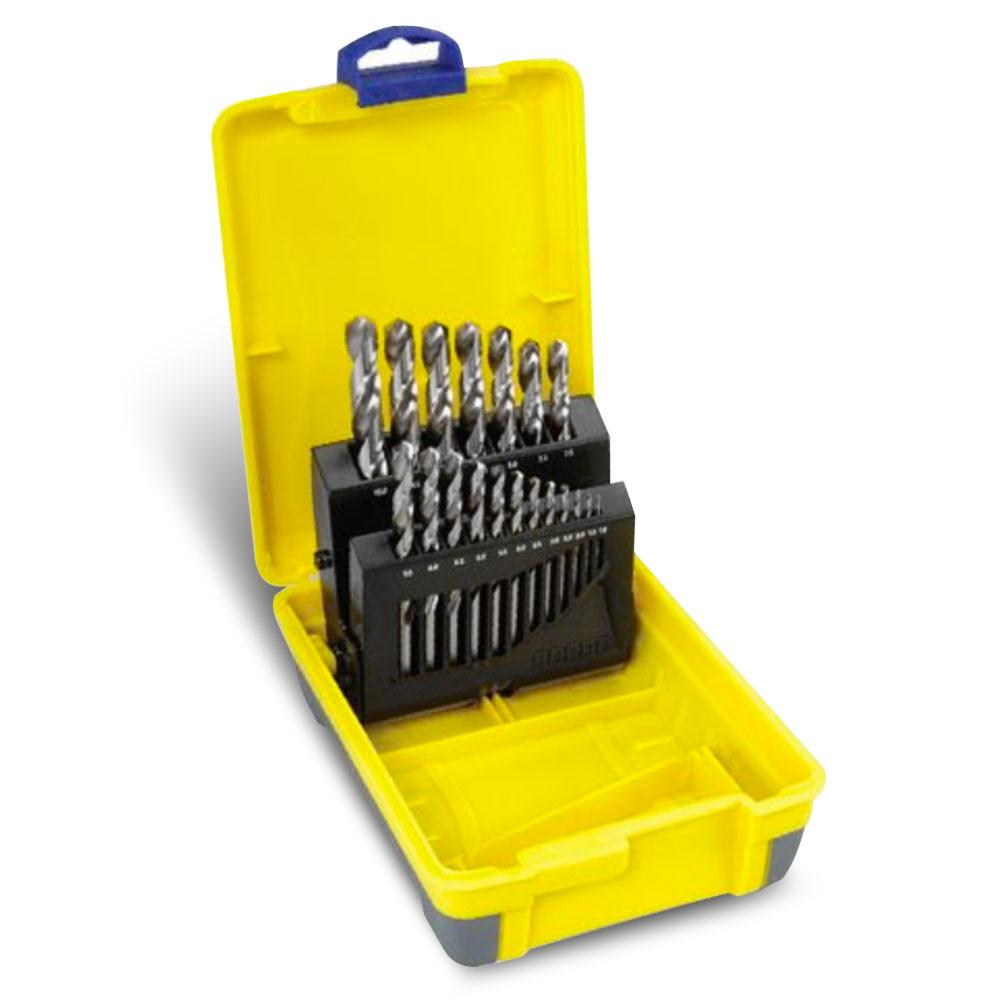 1-10mm 19Pce HSS Bright Metric Yellow Drill Bit Set by 2007-M2 Bordo