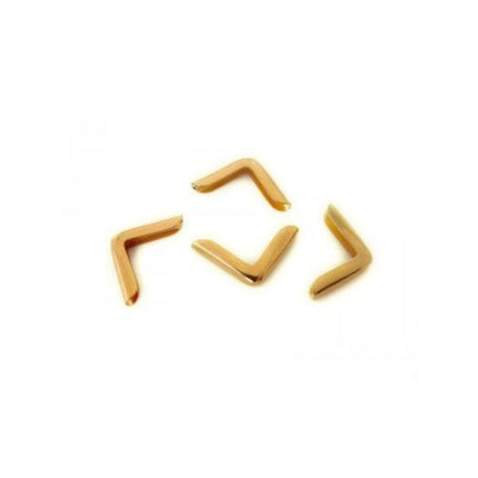 12Pce Brass Plated Page Corners BC01