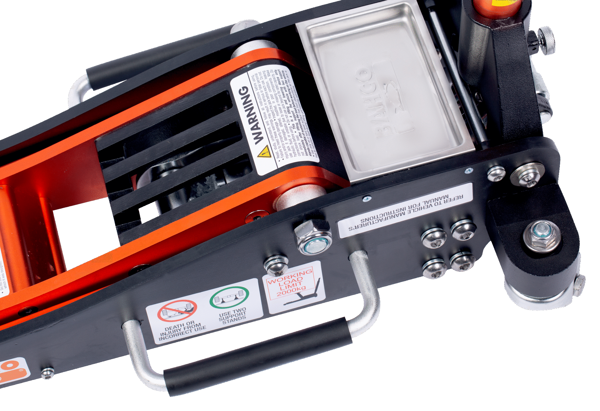 2,000kg Low Profile Hydraulic Trolley Jack BH1AOZ2000A by Bahco