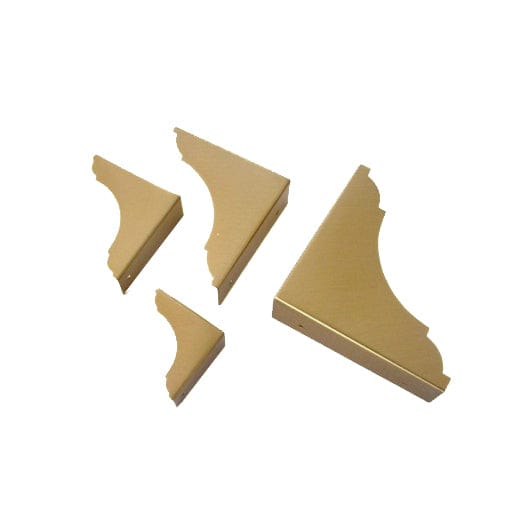 40 x 40 x 4Pce Brass Plated Box Corners BMC01
