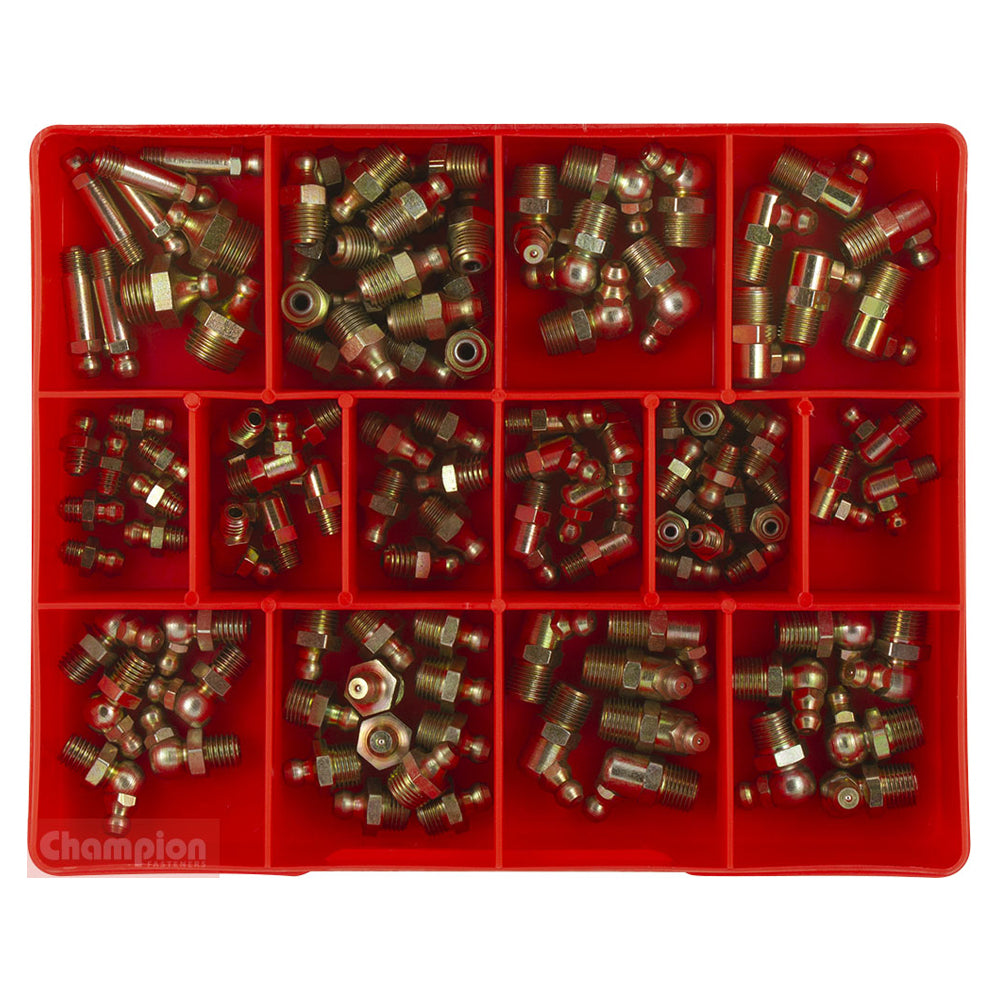 Grease Nipple Assortment Kit 113pce Imperial Ca108 By Champion 