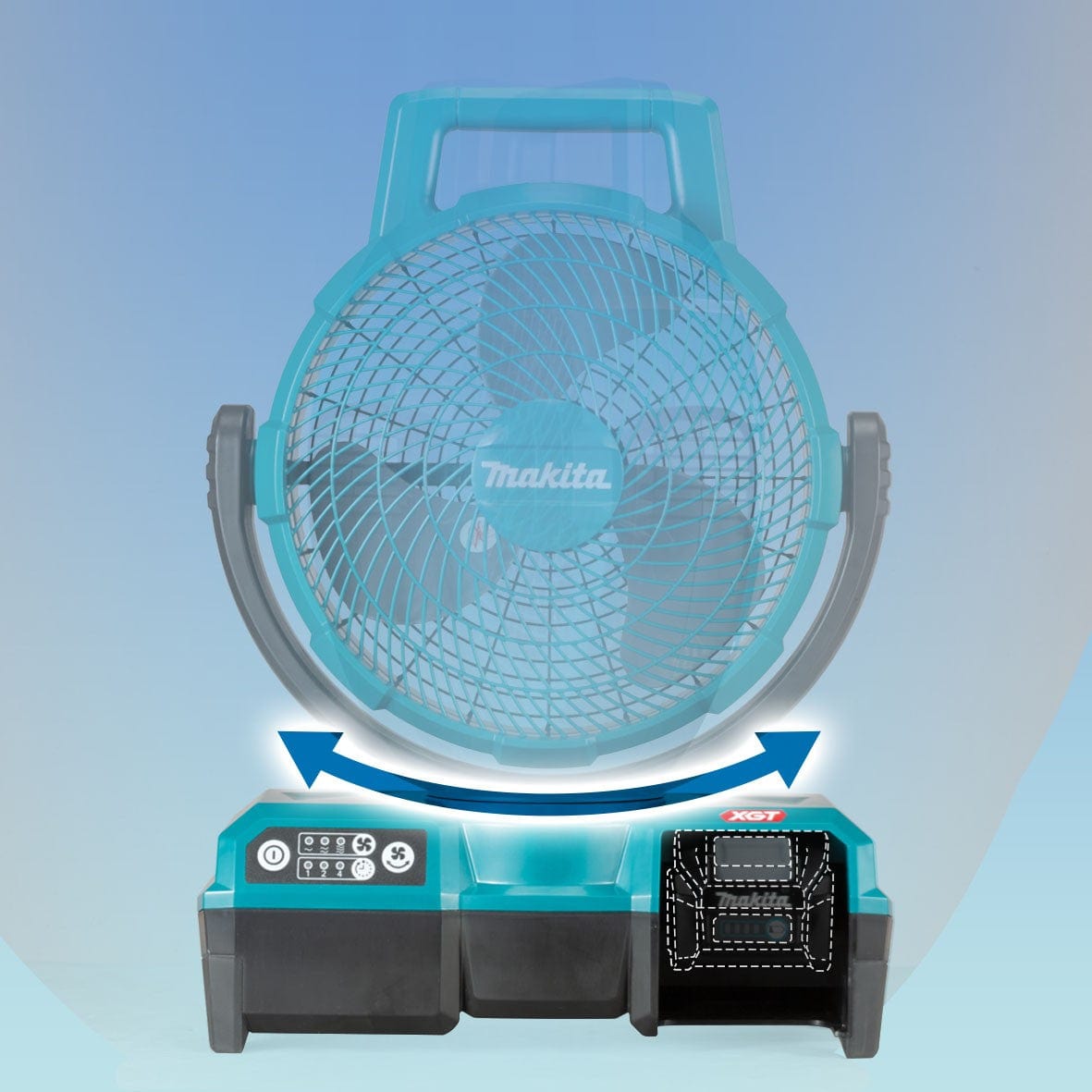 40V 235mm (9-1/4") Jobsite Fan Bare (Tool Only) CF001GZ by Makita