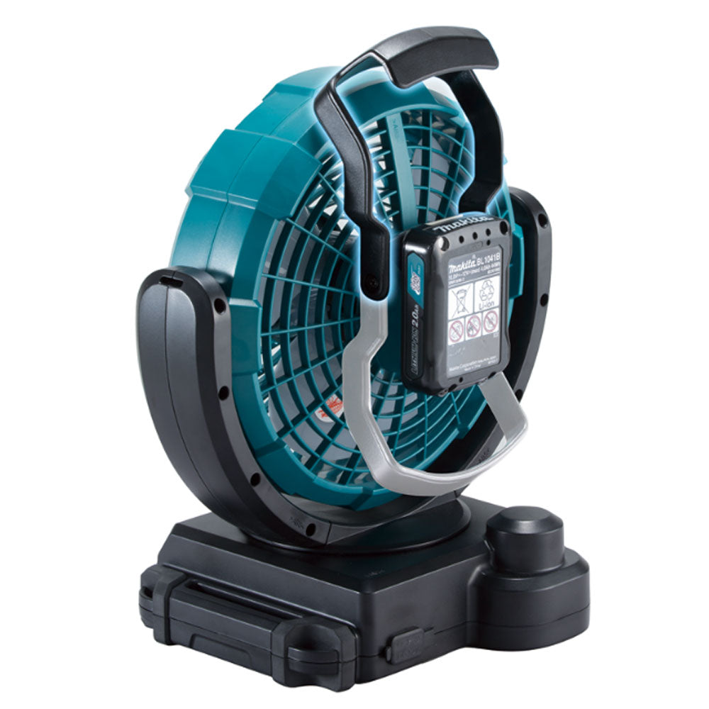 12V 180mm (7") Jobsite Fan Bare (Tool Only) with Swing Neck Fan with Timer Function CF101DZ by Makita