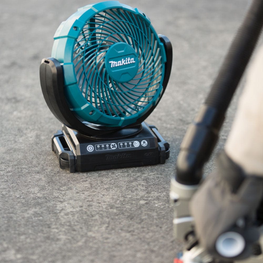 12V 180mm (7") Jobsite Fan Bare (Tool Only) with Swing Neck Fan with Timer Function CF101DZ by Makita