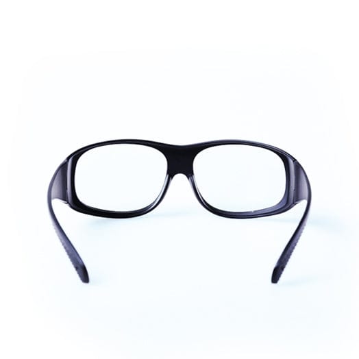 Clear Laser Safety Glasses with Black Frame